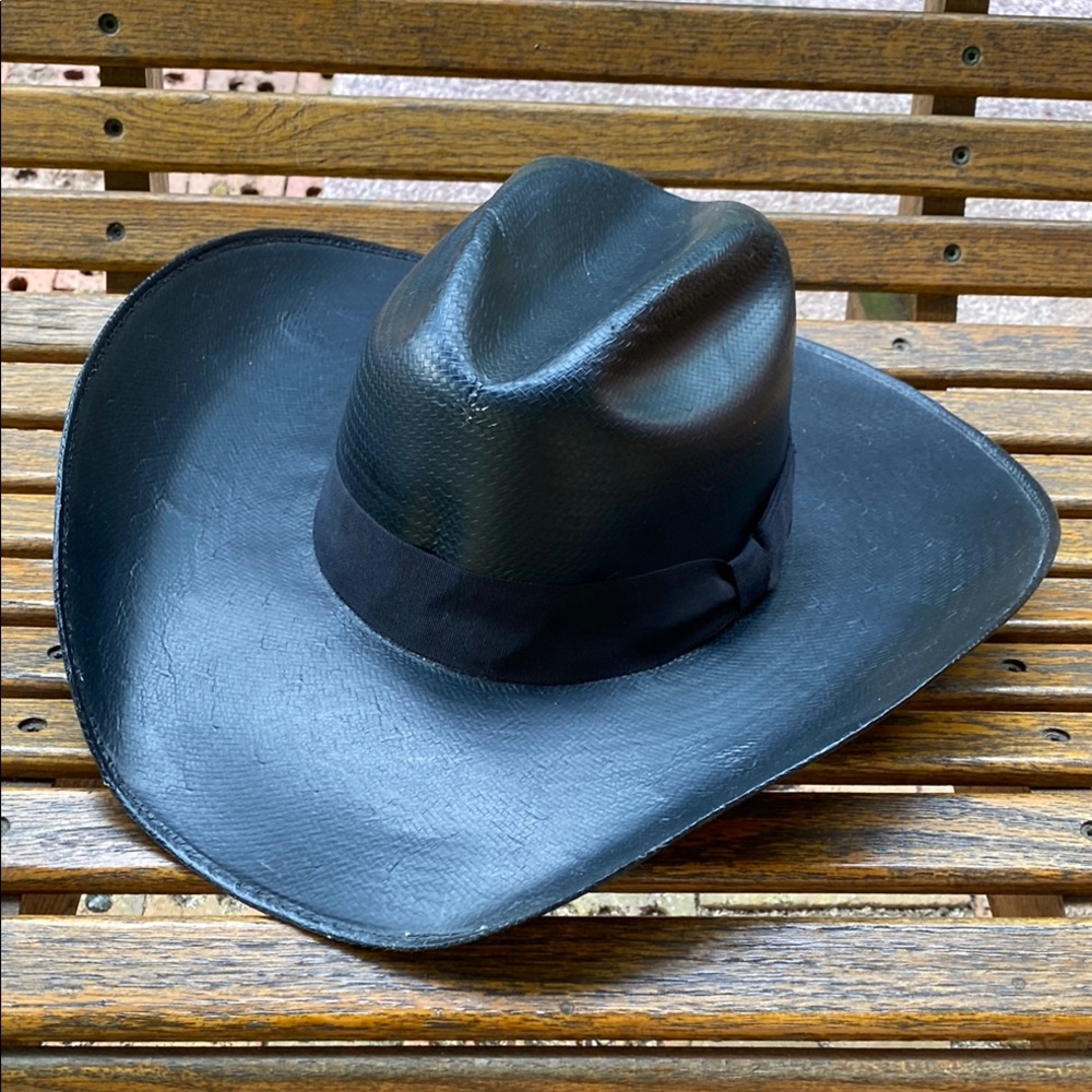 Justin Moore signature BullHide Hankit Black Cowboy Hat wide brim western cap
